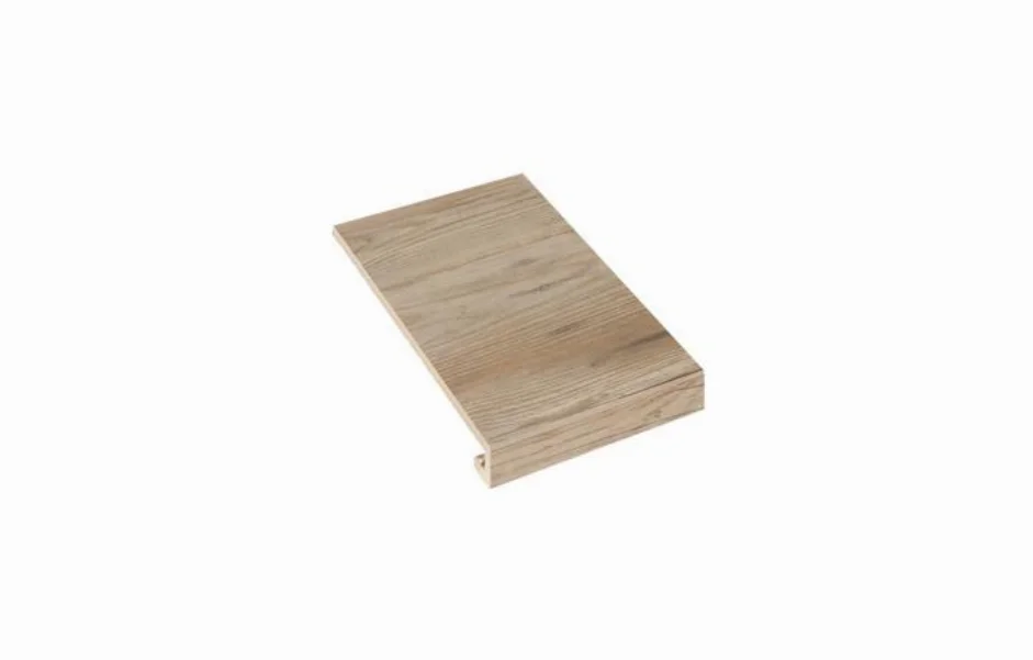 Ступень угловая правая с капиносом SZBXLV3BRP2 LEGNO BEIGE 150-35x345x9,2 Zeus Ceramica