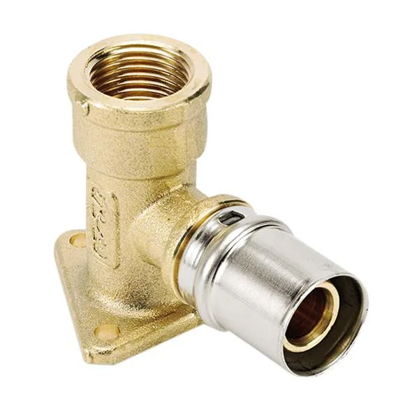 Колено настенное пресс Bonomi Ø 16×1/2" внутренняя резьба