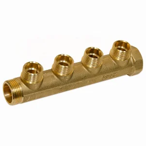 Колектор латунний Bianchi Ø 3/4"×1/2" - 4 контури, I=36 мм