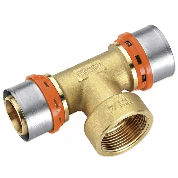 Тройник пресс с внутренней резьбой Bonomi Ø 40×1-1/4"×40 мм