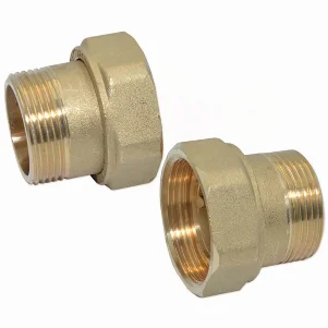 Штуцер-адаптер латунный Pattoni Ø 1-1/4"×1-1/2" (пара)