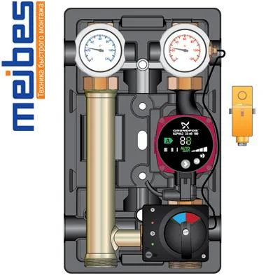 Насосна група MEIBES 1" з насосом Grundfos Alpha2L 25-60