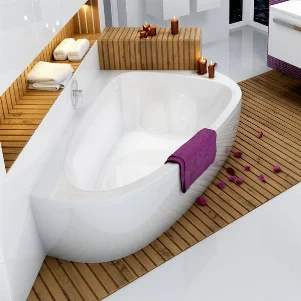 Ванна акриловая двухместная RAVAK LoveStory II 1960×1390 мм, правая