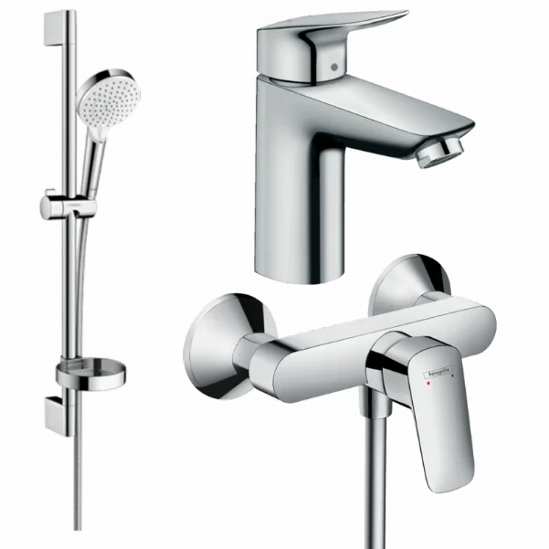 Набор смесителей для душа 3 в 1 Hansgrohe Logis (26553400, 71104000, 71600000)