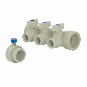 Коллектор с шаровыми кранами Fado Ø 40×20 - 3 контура