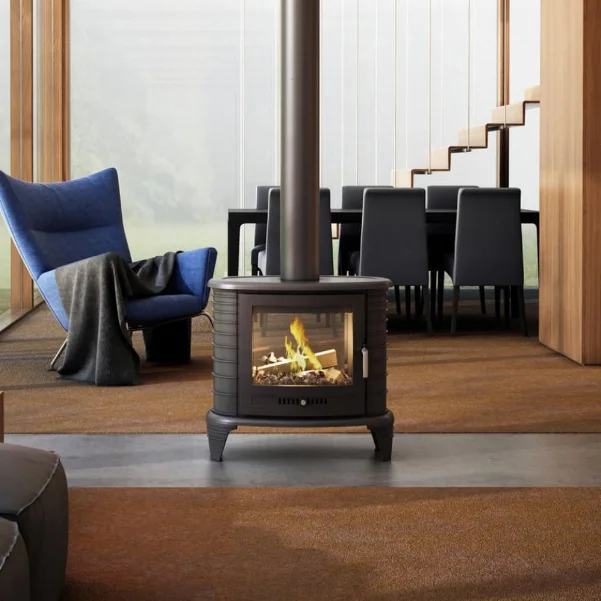 Чугунная печь-камин Kratki Koza K8 - 9,0 кВт, туннельная