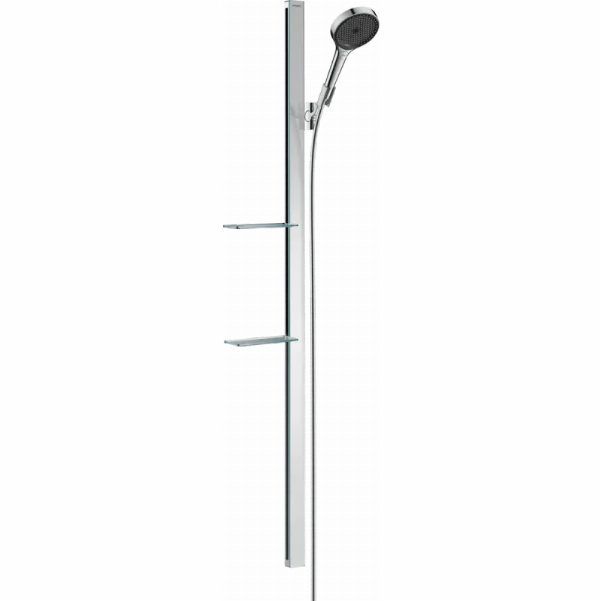 Душевой набор Hansgrohe Rainfinity 130 3jet с душевой стойкой 150 см и мыльницей 27673000