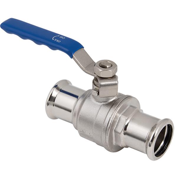 Кран шаровой пресс нержавейка ASG Inox Press Ø 76,1 мм