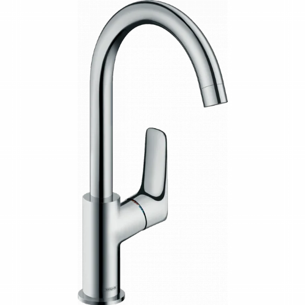 Смеситель Hansgrohe Logis для раковины с поворотным изливом без сливного набора, хром 71131000