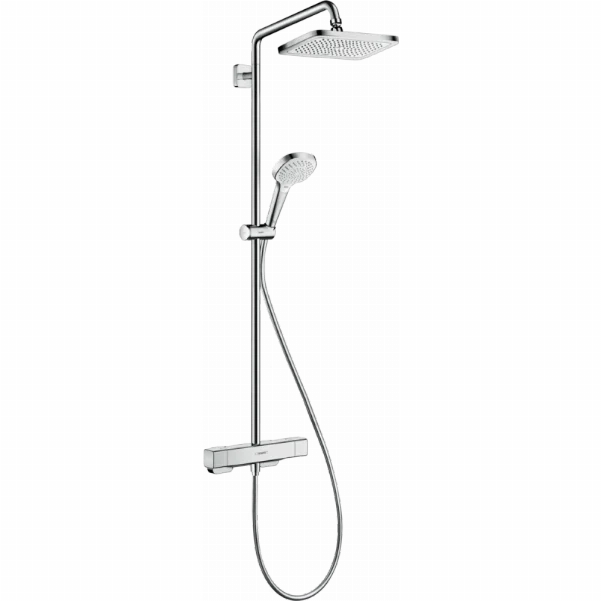 Душова система Hansgrohe Croma E Showerpipe 280 1jet 27630000 з термостатом