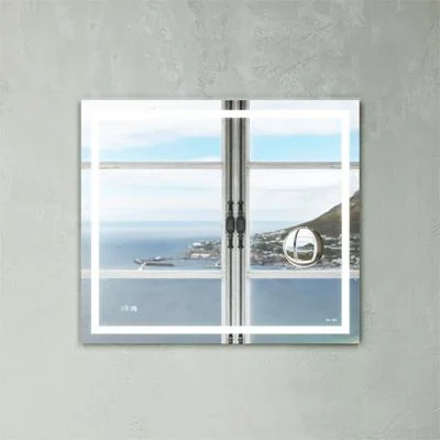 Дзеркало універсальне з контурною Led-підсвічуванням, годинами і косметичним дзеркалом, 80 см AM.PM M91AMOX0803WG38