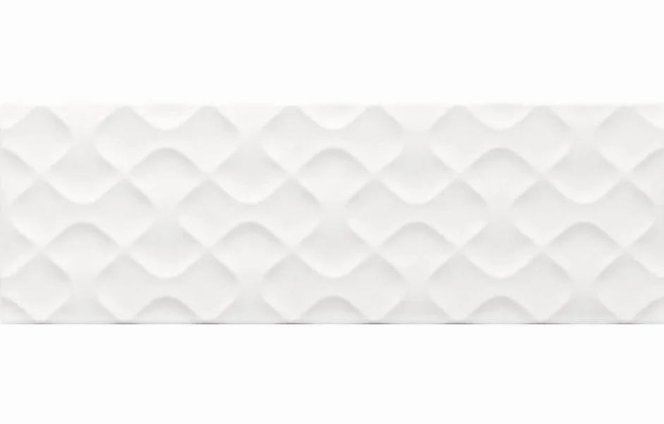 Плитка настенная STRUCTURY 3D Ribbon White 250x750X9 Ceramika Color