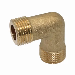 Коліно латунне Pattaroni Ø 1/2" зовн.- зовн. різьба