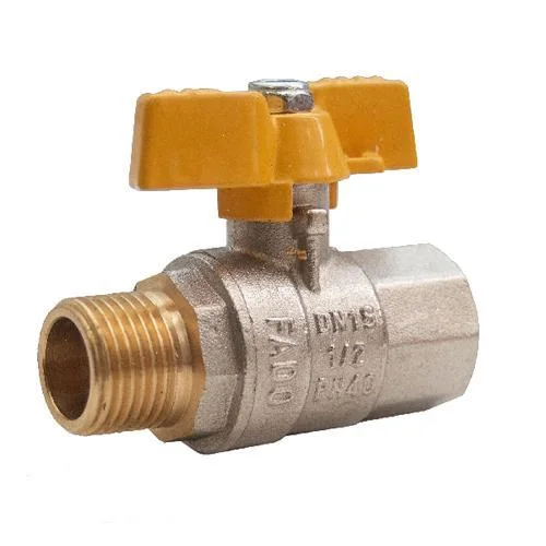 Кран шаровой газовый FADO 1/2" внутр.- наруж. резьба "бабочка"