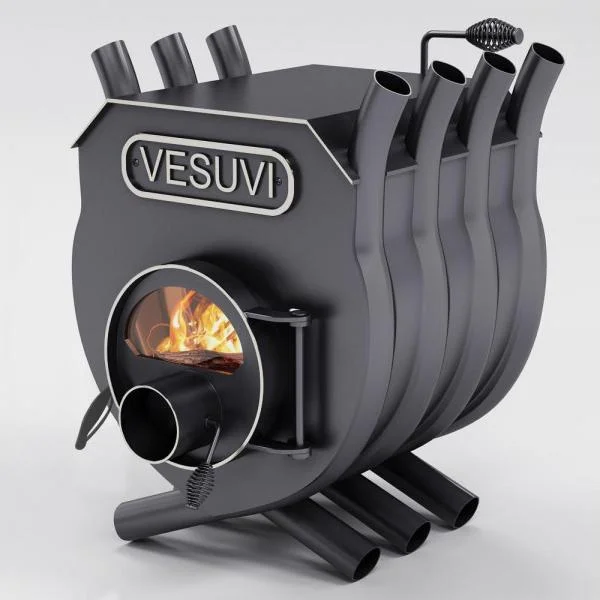 Печь булерьян с варочной поверхностью VESUVI Bullerjan Тип "03" - 27,0 кВт (с термостойким стеклом «Schott Robax»)