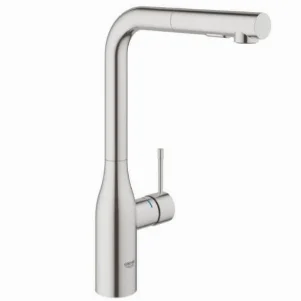 Смеситель сенсорный  для кухни Grohe Essence Foot Control, суперсталь