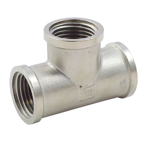 Трійник латунний FADO Fit Nickel Ø 2" внутр.- внутр.- внутр. різьба