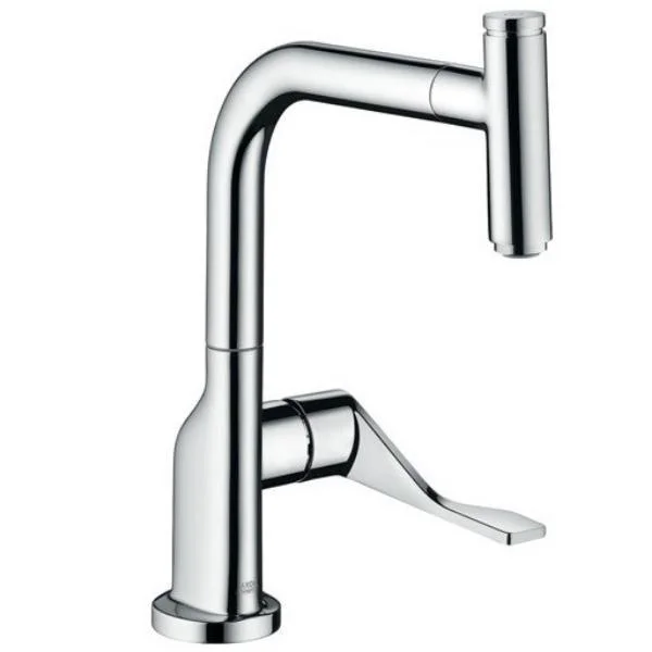 Смеситель для кухни Axor Citterio Select с выдвижным изливом, хром