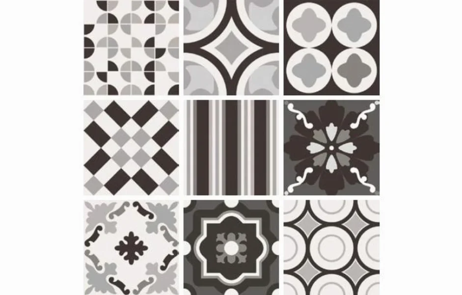 Плитка керамогранитная CSAPBWMX20 Patchwork B&W Mix 200x200x10 Sant'agostino