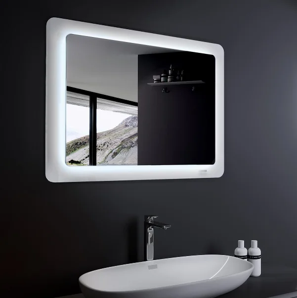 Дзеркало Sanwerk УЛЬТРА "Космо" 98x83 біле, з LED підсвічуванням