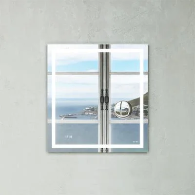 Дзеркало універсальне з контурною Led-підсвічуванням, годинами і косметичним дзеркалом, 65 см AM.PM M91AMOX0653WG38