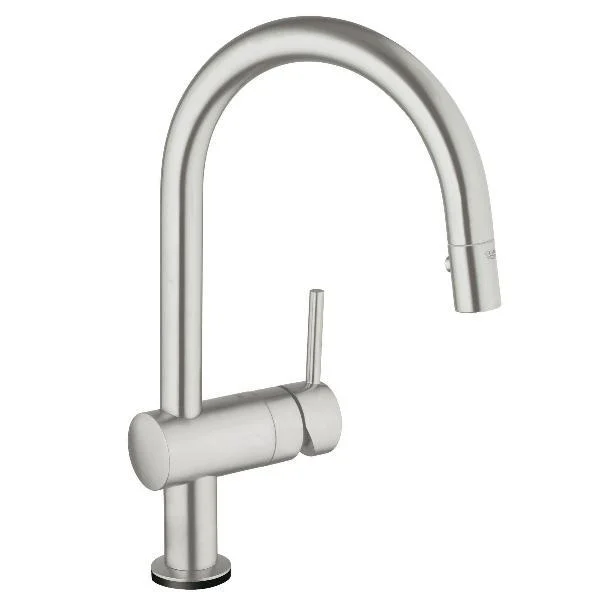 Змішувач сенсорний для кухні Grohe Minta Touch суперсталь