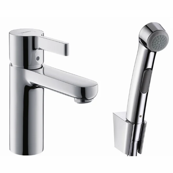 Смеситель Hansgrohe Metris S для раковины с гигиеническим душем, хром 31160000