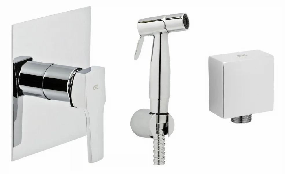 Комплект для гігієнічного душу GENEBRE Kenjo Kenjo45cube (10069445+63115264566+167904)