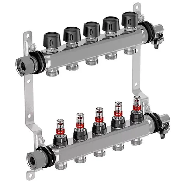 Колекторна група Uponor Vario S Ø 1×3/4″ EK - 13 контурів (з витратомірами)