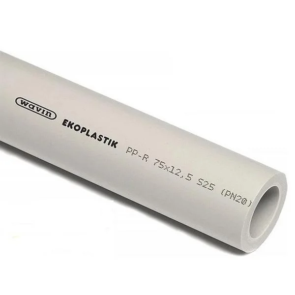 Труба Ekoplastik PP-R S2,5 / SDR6 / PN 20 Ø 75×12,5 мм (8 м в упаковці)