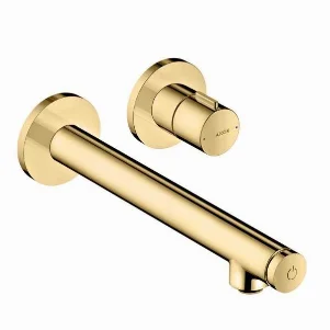 Смеситель настенный для раковины Axor Uno Select 220, золото