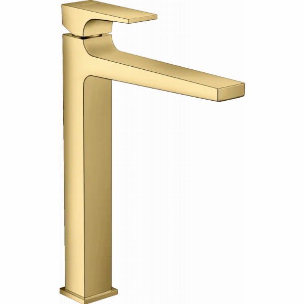 Смеситель Hansgrohe Metropol для раковины со сливным клапаном Push-Open 32512990 золото