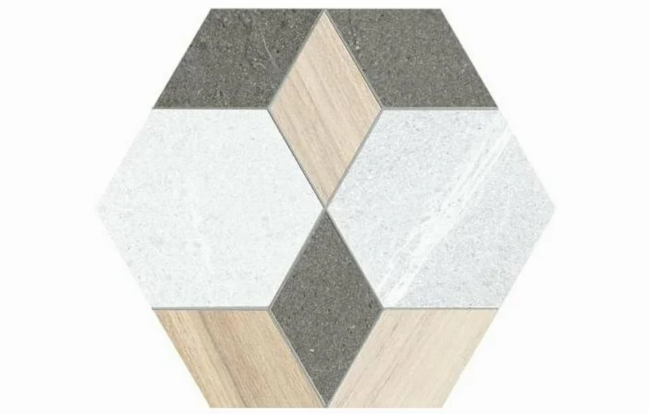 Плитка керамогранитная Hexagono Mayeix Multicolor 230x266x9 Vives
