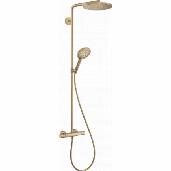 Душевая система Hansgrohe Raindance Select S Showerpipe 240 1jet с термостатом, бронза матовый
