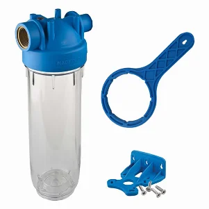 Фильтр магистральный Atlas Filtri 10" DP Mono Ø 1" OT (TS прозрачный корпус) KIT