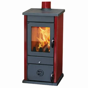 Печь-камин MBS Vesta Plus 9 кВт (цвет красный)