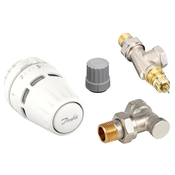 Комплект радіаторний термостатичний Danfoss Regus Ø 1/2" осьовий (в комплекті: RA + RA-FN + RLV-S)