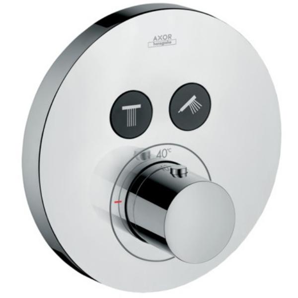 Смеситель-термостат для душа Axor Shower Select Ø 170 мм, 2 потребителя, хром