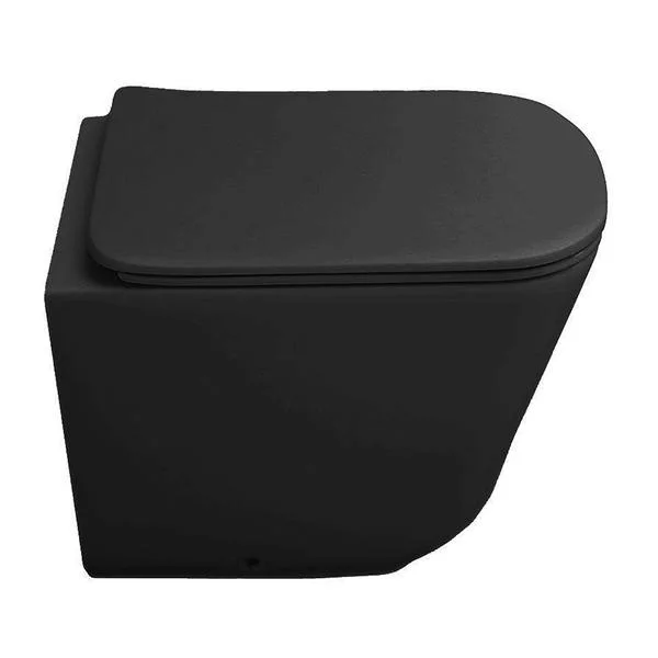 Унітаз підвісний Kerasan Tribeca, з кришкою Slim Quick-Fix, Soft-Close, колір: чорний мат