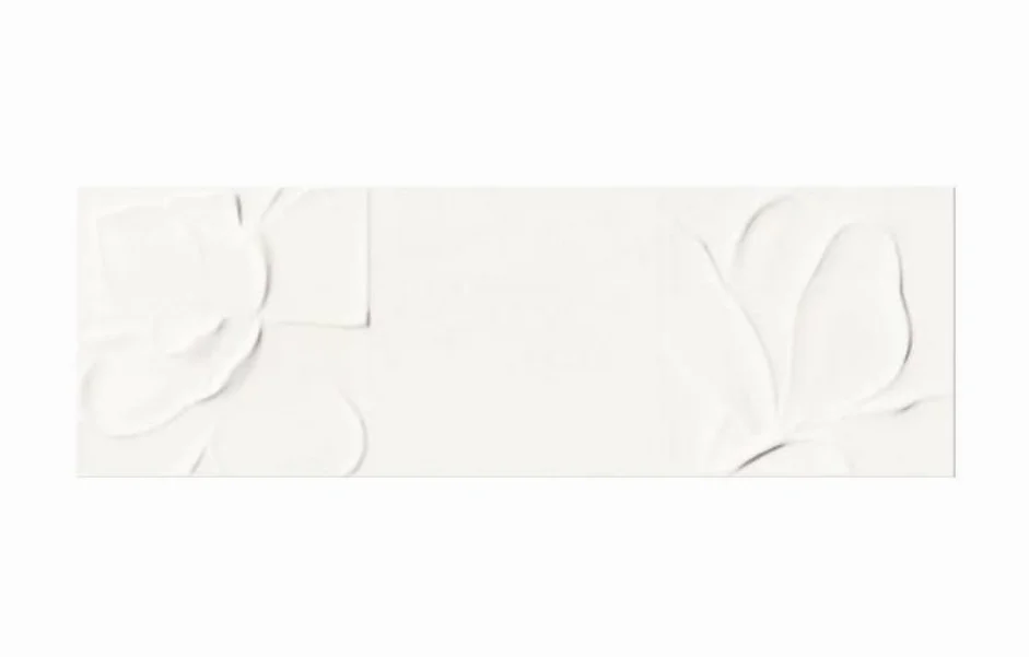Плитка настінна Structure Pattern White Flower STR 250x750x10 Opoczno