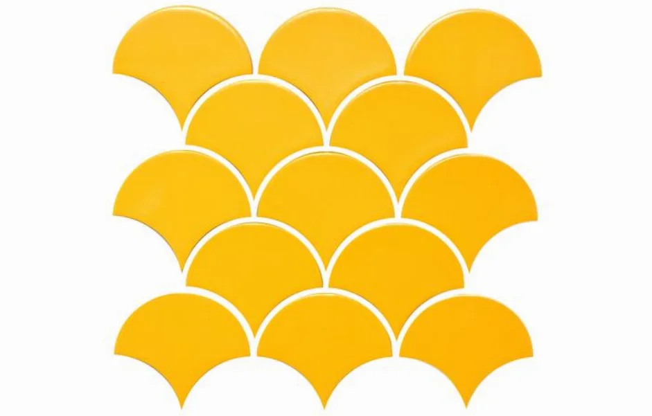 Мозаика SCALES SC 6025 Dark Yellow 240x240x9 Kotto Ceramica