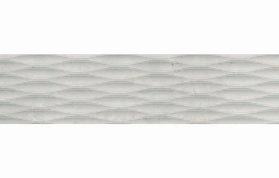 керамогранітна Плитка Masterstone White Decor Waves RECT 297x1197x8 Cerrad