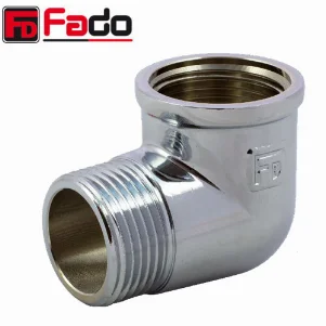 Коліно латунне FADO Fit Chrome Ø 1/2" внутр.- зовн. різьба