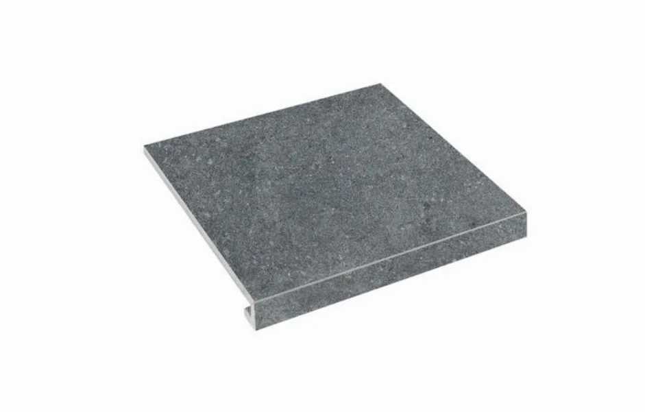 Щабель кутова права з капі носами SZRXRM9BRC2 CONCRETE Nero 300-35x345x9,2 Zeus Ceramica