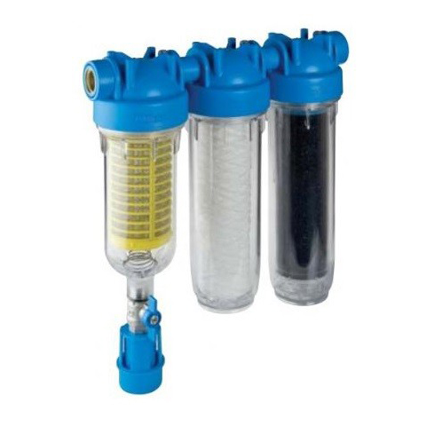Фільтр для дощової води Atlas Filtri Hydra RAINMASTER TRIO 3/4" RAH LA 10" OT + картриджі RAH, FA, LA KIT
