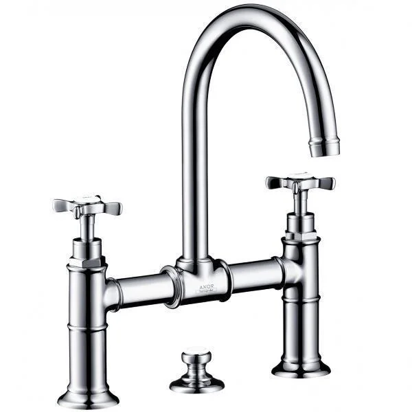 Смеситель для раковины Axor Montreux 220, на 3 отверстия, хром