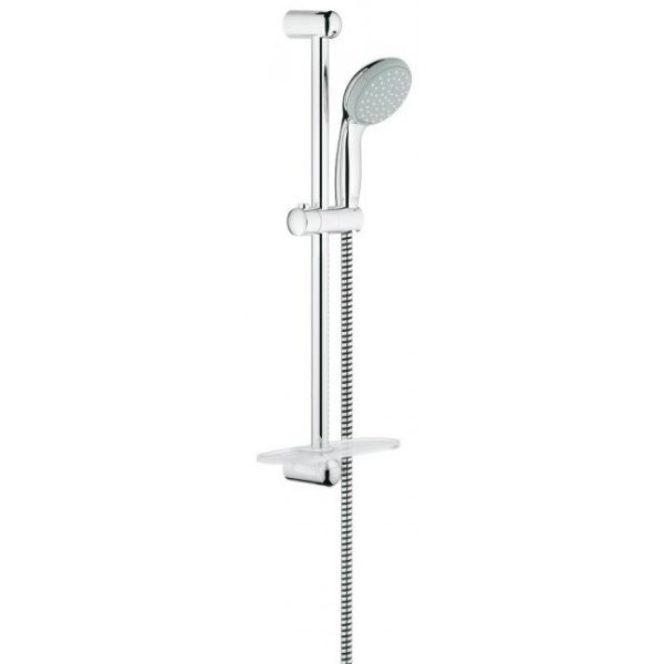 Душевой гарнитур Grohe Tempesta New 100 2jet диск серый, с мыльницей