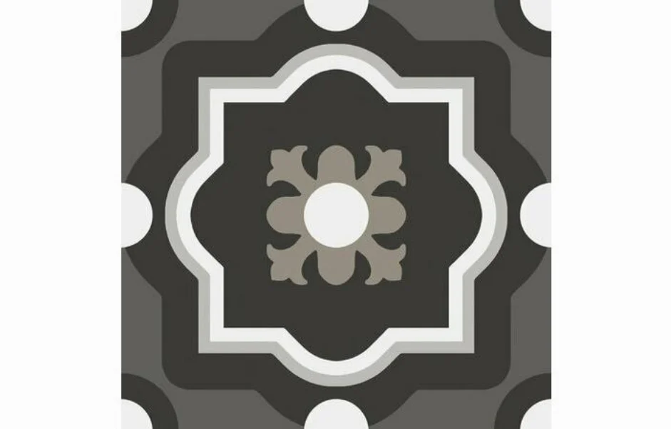 Плитка керамогранітна CSAPBW0420 Patchwork B&W 04 200x200x10 sant'agostino
