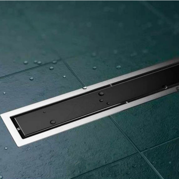 Душевой канал Pestan Confluo Frameless Line MATTE BLACK 650 мм