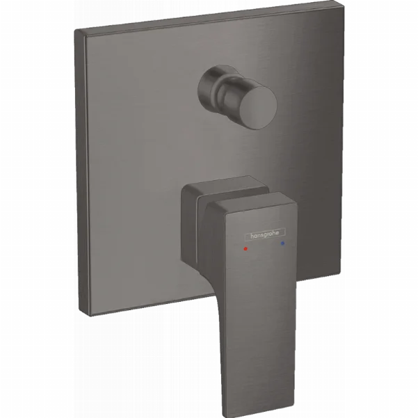 Смеситель Hansgrohe Metropol Для ванн настенный скрытый с рычаговой рукояткой, черный матовый хром 32546340